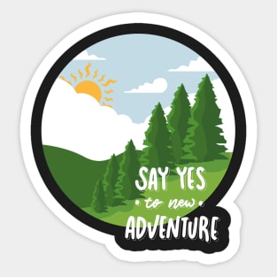 Love wonderlust Adventure Explore the world travel lover summer spring Sticker